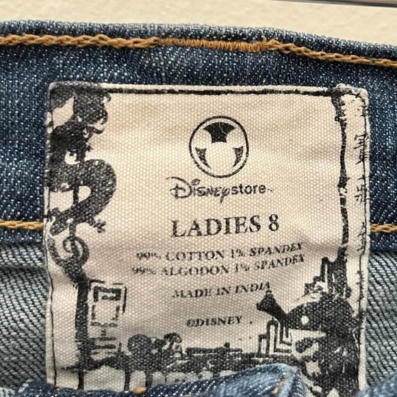 Disney Store Women's Pirates Of The Caribbean At Worlds End Denim Skirt Sz 8 - Picture 3 of 7